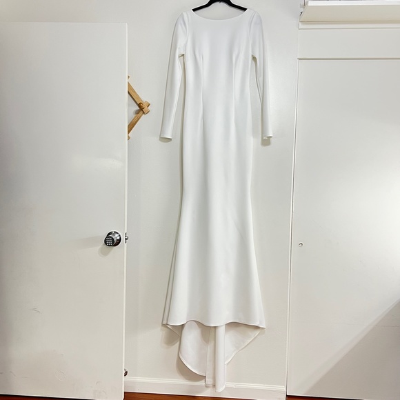 Noel and Jean by Katie May Wasson Draped Back Gown - Picture 6 of 12